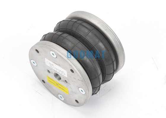 Double Type Convoluted Air Spring Bellow 4XM8 Threaded Hole Industrial Machine Airbag