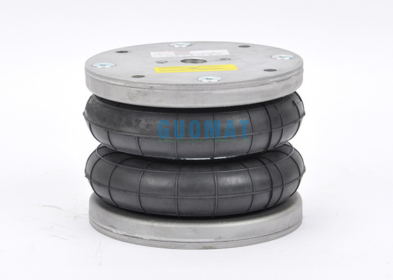 Double Type Convoluted Air Spring Bellow 4XM8 Threaded Hole Industrial Machine Airbag