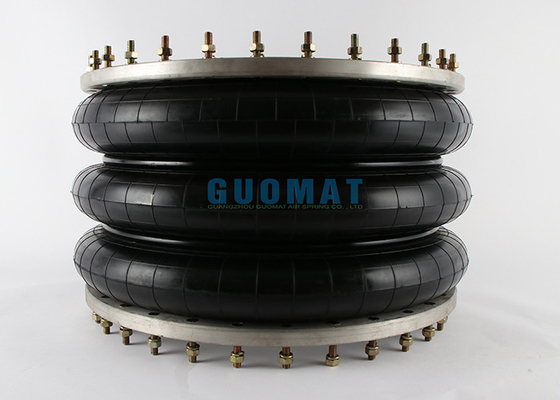 Flange Ring Triple Convoluted Industrial Air Bag Natural Rubber Air Spring 3H630376