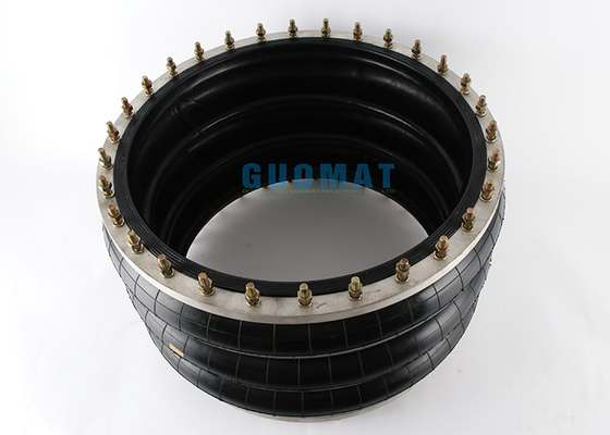 Flange Ring Triple Convoluted Industrial Air Bag Natural Rubber Air Spring 3H630376