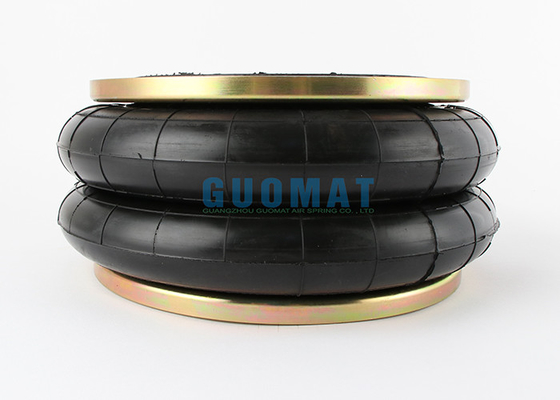 Double Convoluted Rubber Air Spring Guomat 12X2 Industrial Air Bag With Flange Ring