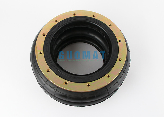 Double Convoluted Rubber Air Spring Guomat 12X2 Industrial Air Bag With Flange Ring