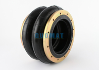 Double Convoluted Rubber Air Spring Guomat 12X2 Industrial Air Bag With Flange Ring