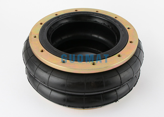 Double Convoluted Rubber Air Spring Guomat 12X2 Industrial Air Bag With Flange Ring