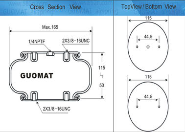 W01-358-7731 Single Convoluted Air Spring for Air spring vibration testing machine