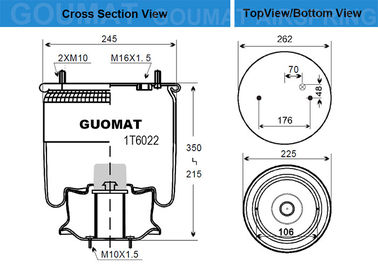 Rubber Steel Truck VOL-VO Air Spring Heavy Duty 20 703 452 21 013 010