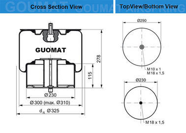 Air Spring Kit Cover Plate and Bottom Piston