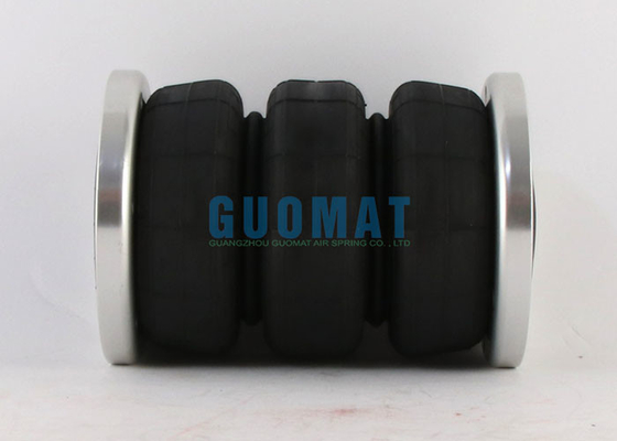 185mm Triple Convolutions Air Suspension Bag 3S2300F Pneumatic Bellows Actuators With Aluminium Flange