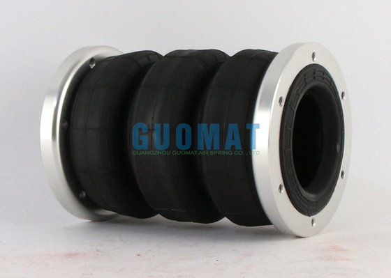 185mm Triple Convolutions Air Suspension Bag 3S2300F Pneumatic Bellows Actuators With Aluminium Flange