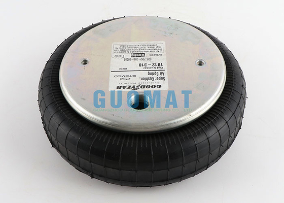 1B12-318 Goodyear Industrial Air Spring 336mm Max.Diameter Aluminum Plate Air Isolator