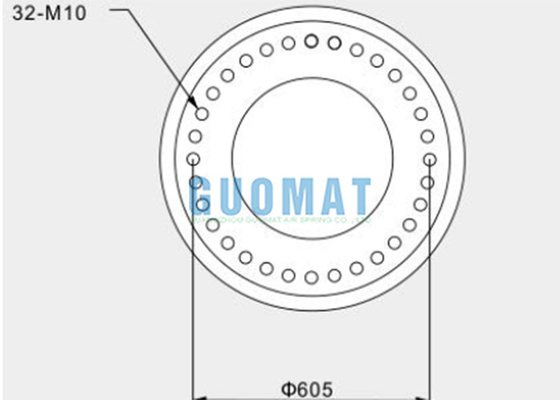 3H630376 GUOMAT Industrial Air Spring Manufacturers 720mm Rubber Bellows