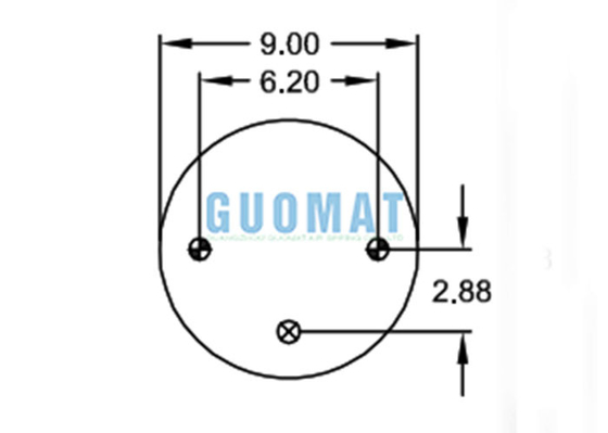W01-358-9031 Firestone Rolling Lobe Air Spring Bellow No.1T15M-0 Truck Air Suspension With Piston