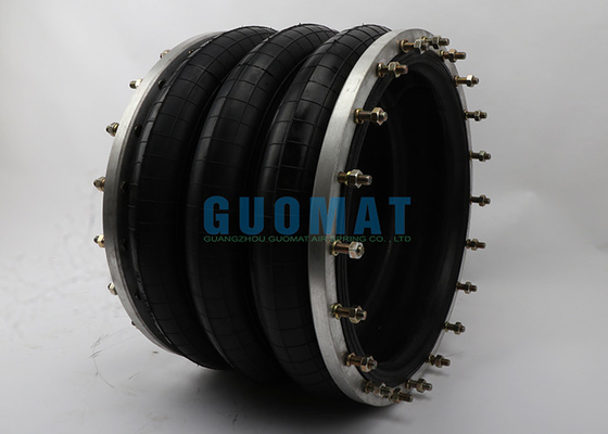 Flange Connection Air Suspension Spring 3H480312 Triple Convoluted Rubber Air Bellows