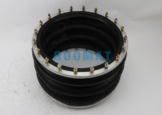 Flange Connection Air Suspension Spring 3H480312 Triple Convoluted Rubber Air Bellows