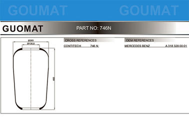 Contitech Air Bags Rubber Bellows DUNLOP D13S07 For DAIMLER CHYRSLER A3183280001