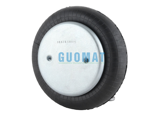 110mm Industrial Air Spring FS200-10 CI Continental Contitech Convolution Type Air Actuator 1/4NPT Gas Hole