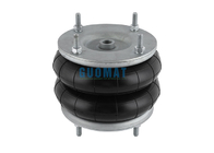 8''X2 Flange Industrial Air Spring W01R584055 Firestone Aluminum Plate Convoluted Rubber Bellows 