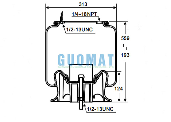 W01-358-9373 Firestone Replace Suspension Air Spring 1R12-403 Goodyear Truck Airbag Pillow