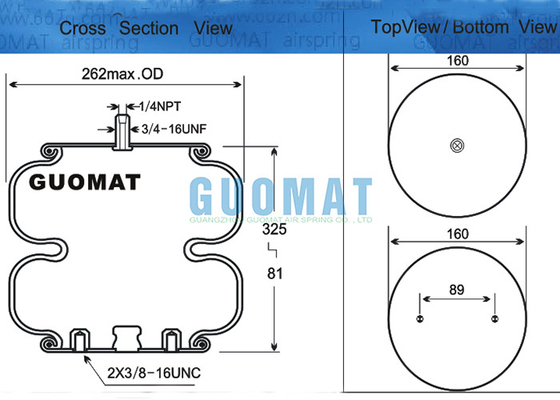 2B9-218 Goodyear Double Air Bag 578923206 FD 200-25 453 Contitech Convoluted Industrial Air Spring Shock