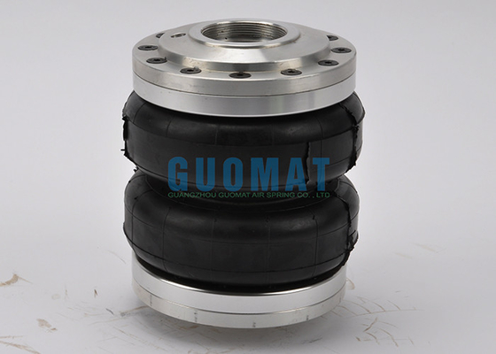 Universal Double Convoluted Air Lift Suspension Spring G1/8 Air Hole Connection For Modified Cars