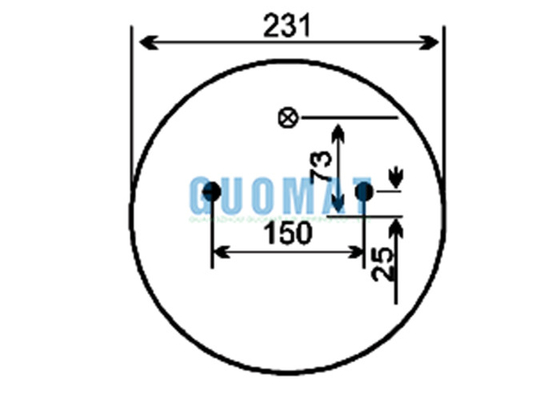 1R11-111 Air Suspension Air Spring Goodyear W01-M58-6297 Mercedes Benz Truck Axle Shock Absorber