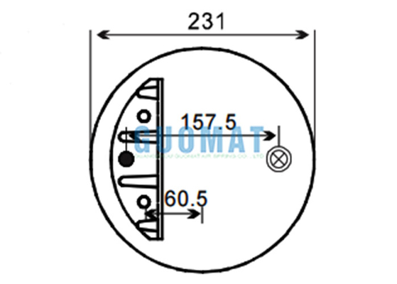 910-16A382 Contitech Air Bag Spring 1R12-603 Goodyear Trucks Suspension Parts