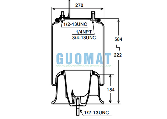 910-16A382 Contitech Air Bag Spring 1R12-603 Goodyear Trucks Suspension Parts