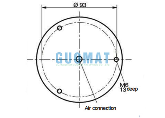 WBZ 140-E1 Double Convoluted Rubber Air Bellow G3/8 Weforma Helper Springs Pneumatic