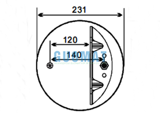 W01-358-8829 Trailer Air Spring For VOL-VO 3934699 8079902 Firestone Suspension Shock Absorber