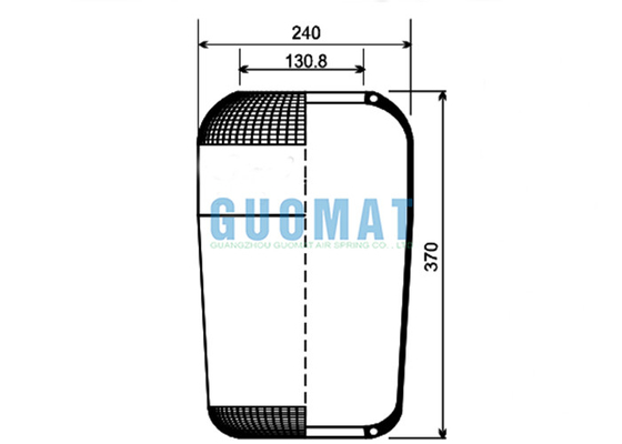 673N Contitech Bus Air Rubber Bellow W01-095-0198 Firestone For VOL-VO Air Suspension 1611776