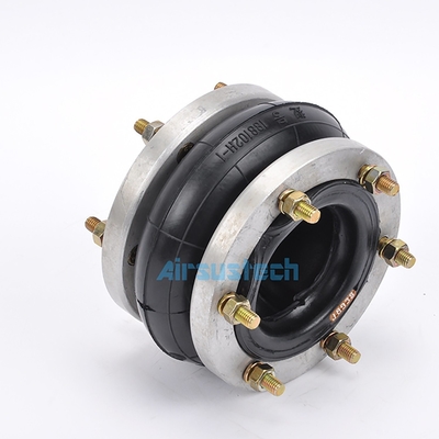 Single Convoluted Rubber Air Springs Industrial Style 188102h-1 Bags Flange Ring