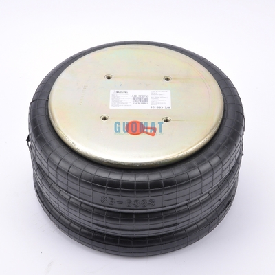 Industrial Air Spring 4xM10 Screw GUOMAT NO. 3B7383-3/8 Bellow No.3B383 Natural Diameter 351mm