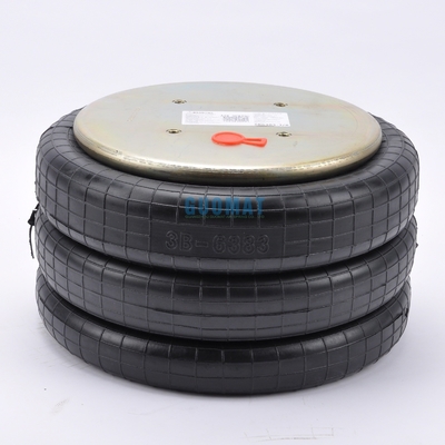 Industrial Air Spring 4xM10 Screw GUOMAT NO. 3B7383-3/8 Bellow No.3B383 Natural Diameter 351mm