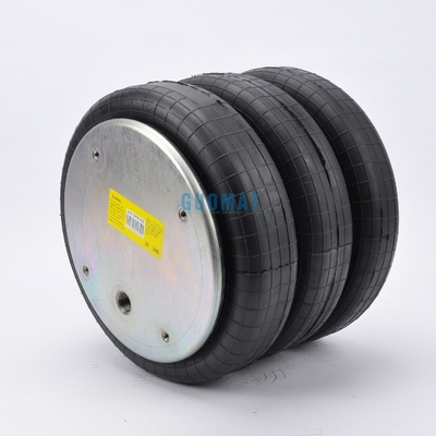 Triple Convoluted Air Bag GUOMAT NO. 3B7386 Bellow No.3B383 Industrial Air Spring 4x3/8-16UNC Screw