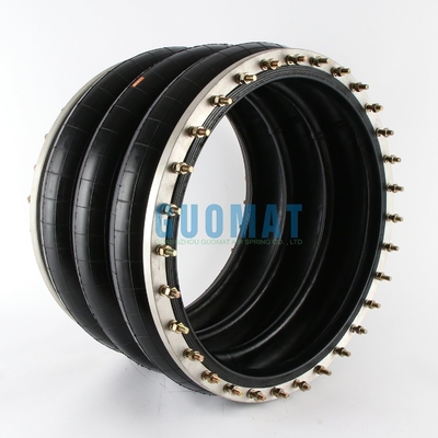 GUOMAT 3H630376 Industrial Tripled Convoluted Type Air Spring with Flange Ring