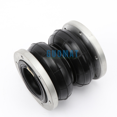 Guomat Industrial Air Spring 2H160166 Double Convoluted Rubber Bellow with Flange