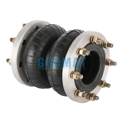 GUOMAT 2H250180 Double Convoluted Air Spring With Flange Ring Max. Diameter 185MM