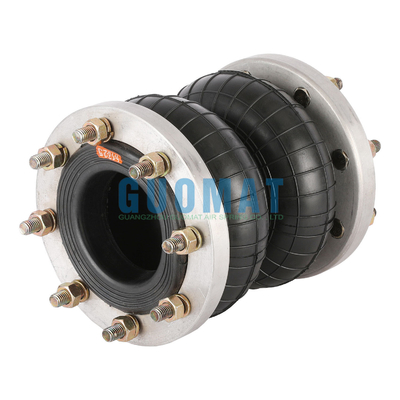 GUOMAT 2H250180 Double Convoluted Air Spring With Flange Ring Max. Diameter 185MM