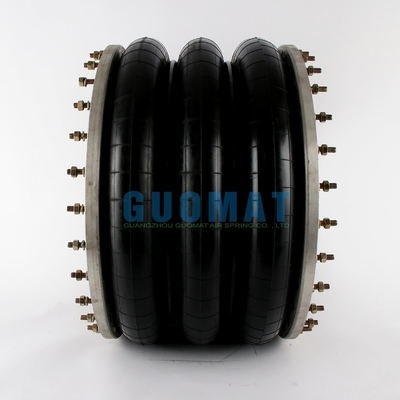 Original GUOMAT 3H630376 Triple Convoluted Air Spring For Industrial Equipment