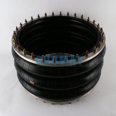 Original GUOMAT 3H630376 Triple Convoluted Air Spring For Industrial Equipment