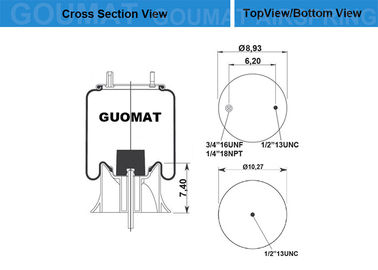 ContiTech 91021P448 truck air suspension parts For Ridewell 1003589370C - Watson &amp; Chalin AS0057