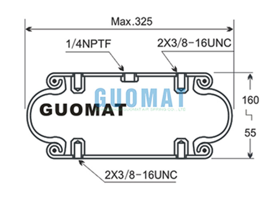 Industrial Shock Absorber 1B12-300 Goodyear FS 330-11 474 Contitech Rubber Air Bag Replacement