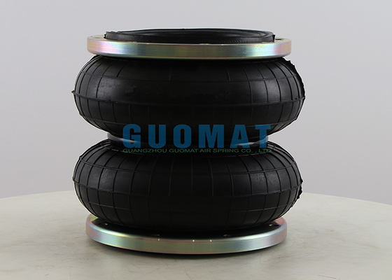 M10 Flange Connection Airbag 230214H-2 Double Type Suspension Air Spring 214mm Natural Height