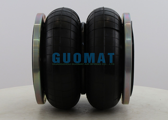 M10 Flange Connection Airbag 230214H-2 Double Type Suspension Air Spring 214mm Natural Height