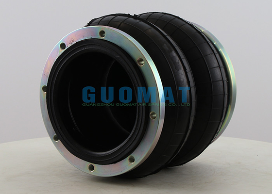 M10 Flange Connection Airbag 230214H-2 Double Type Suspension Air Spring 214mm Natural Height