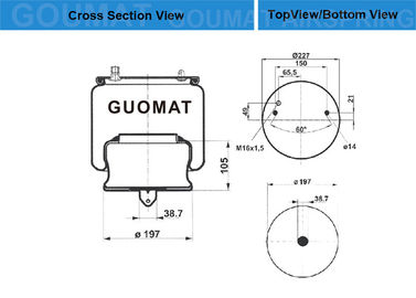 VOL-VO Air Spring / Truck Spring Air Bags W01-M58-8470 For 70 321 692 / 20 573 108 B 12 B