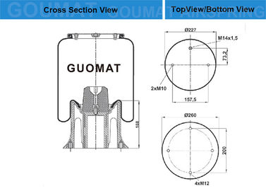 Truck Air Ride Suspension Kits W01-M58-7308 For 1314905 3-Series STD -1865753 4-Series STD