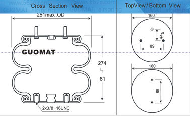 Rubber Steel Industrial Air Bellow Contitech FD 200-19 539 Firestone W01-358-6890 Goodyear 2B9-606 NO. 578923211