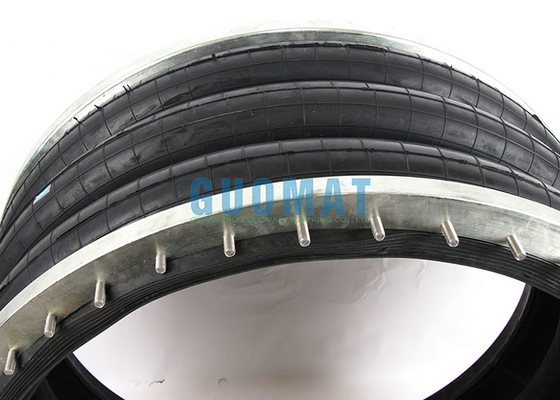 Triple Convoluted Industrial AirBag 384mm Flange Type Air Ride Suspension Spring