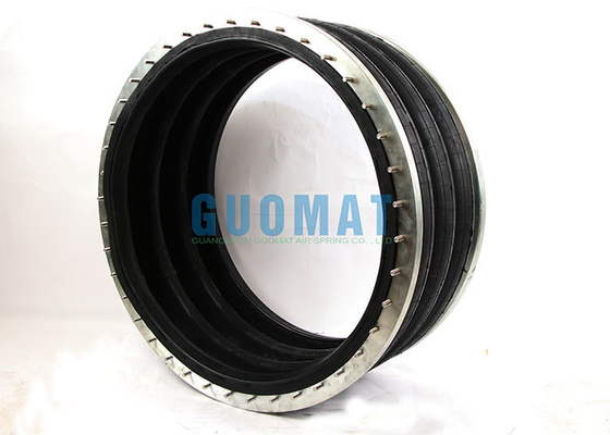 Triple Convoluted Industrial AirBag 384mm Flange Type Air Ride Suspension Spring